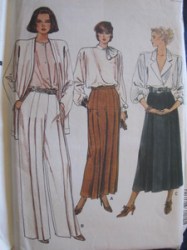 9198 VOG STRT SKIRT,WIDE LEG PANTS LENGTHS PATTERN 12